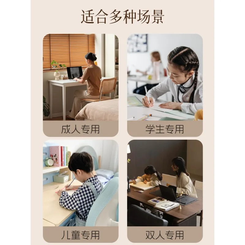 Italian minimalist desk light luxury modern home student table cabinet integrated double bedroom writing desk study table booksh