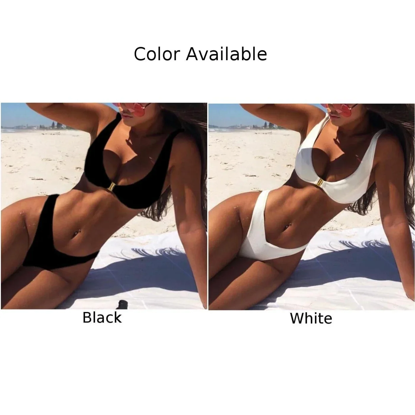 Vacation Beach Club Bikini Set Swimwear Bathing Suits Swimsuit Beach Sexy Swimming Two Piece Womens Female New Stylish