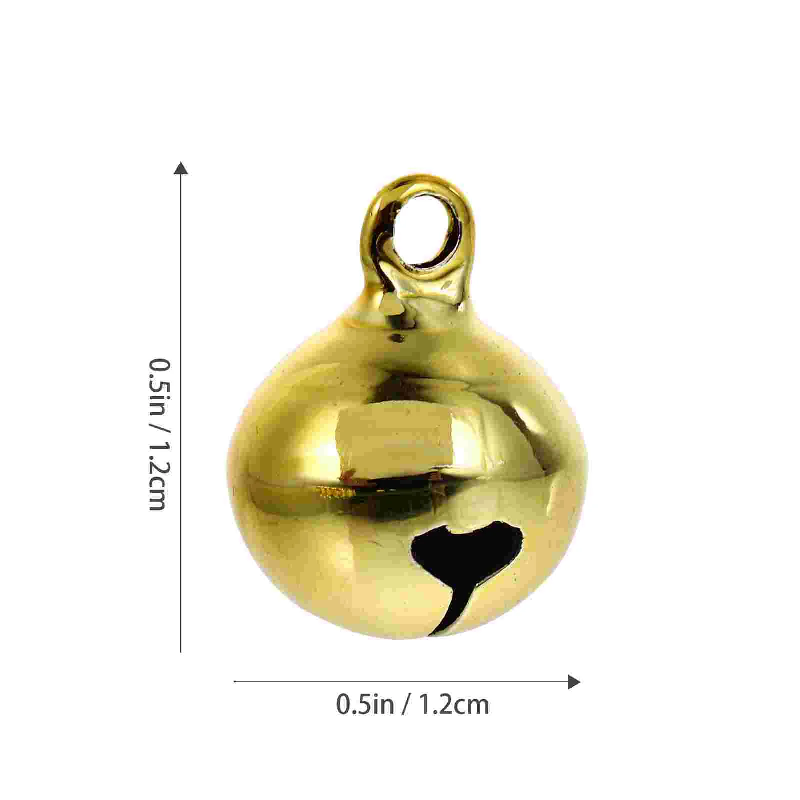 20 Pcs Pet Bell Crafts Decorative Kitten Collars Copper Bells Puppies Puppy for Litter Hanging Lucky DIY Open Christmas