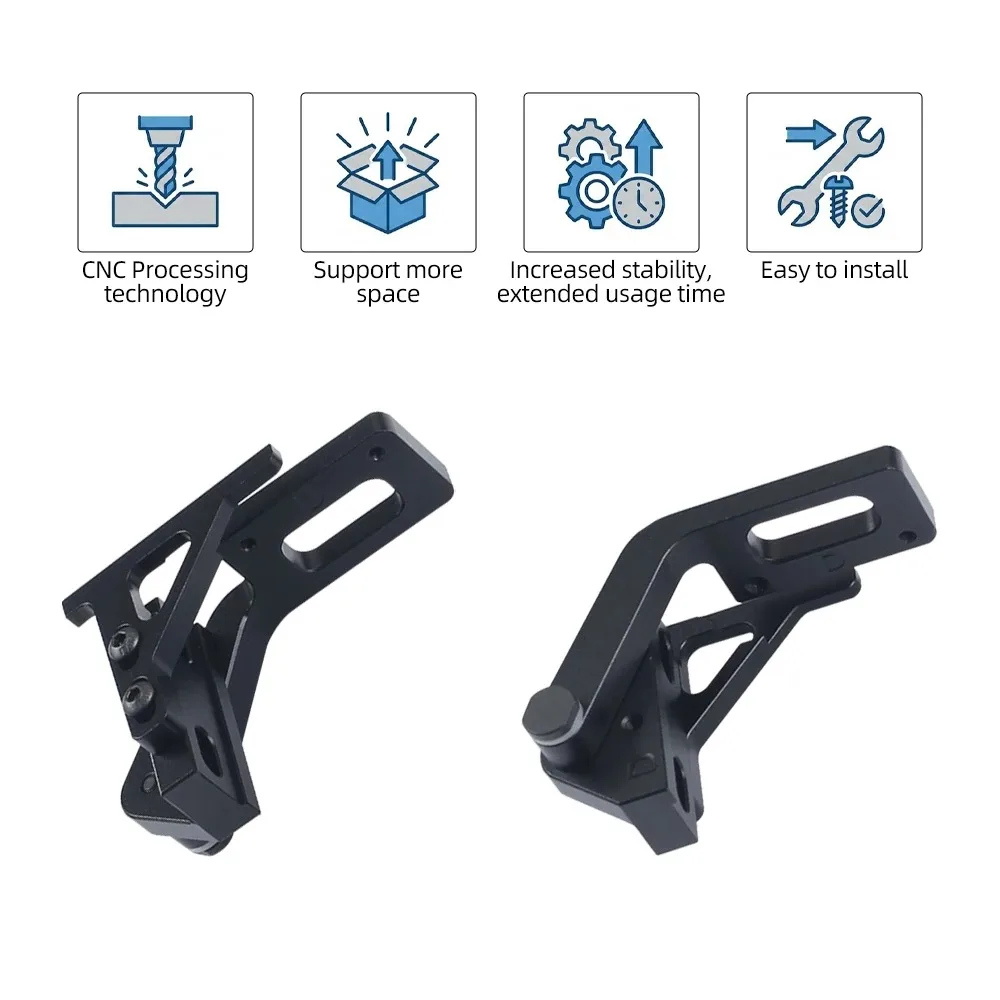 CNC Metal Door Hinge 180/270° Upgrade Kit for Bambu P2S 3D Printer, Durable Replacement Accessory
