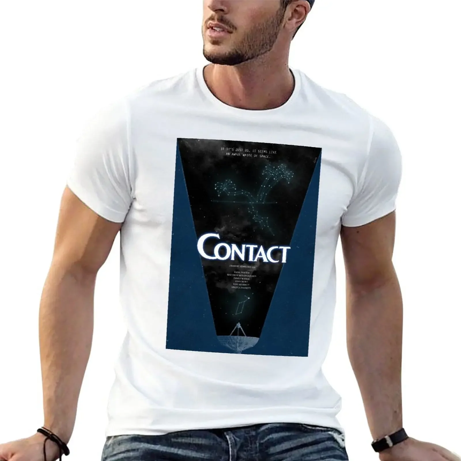 Contact T-Shirt funnys sublime summer clothes mens workout shirts