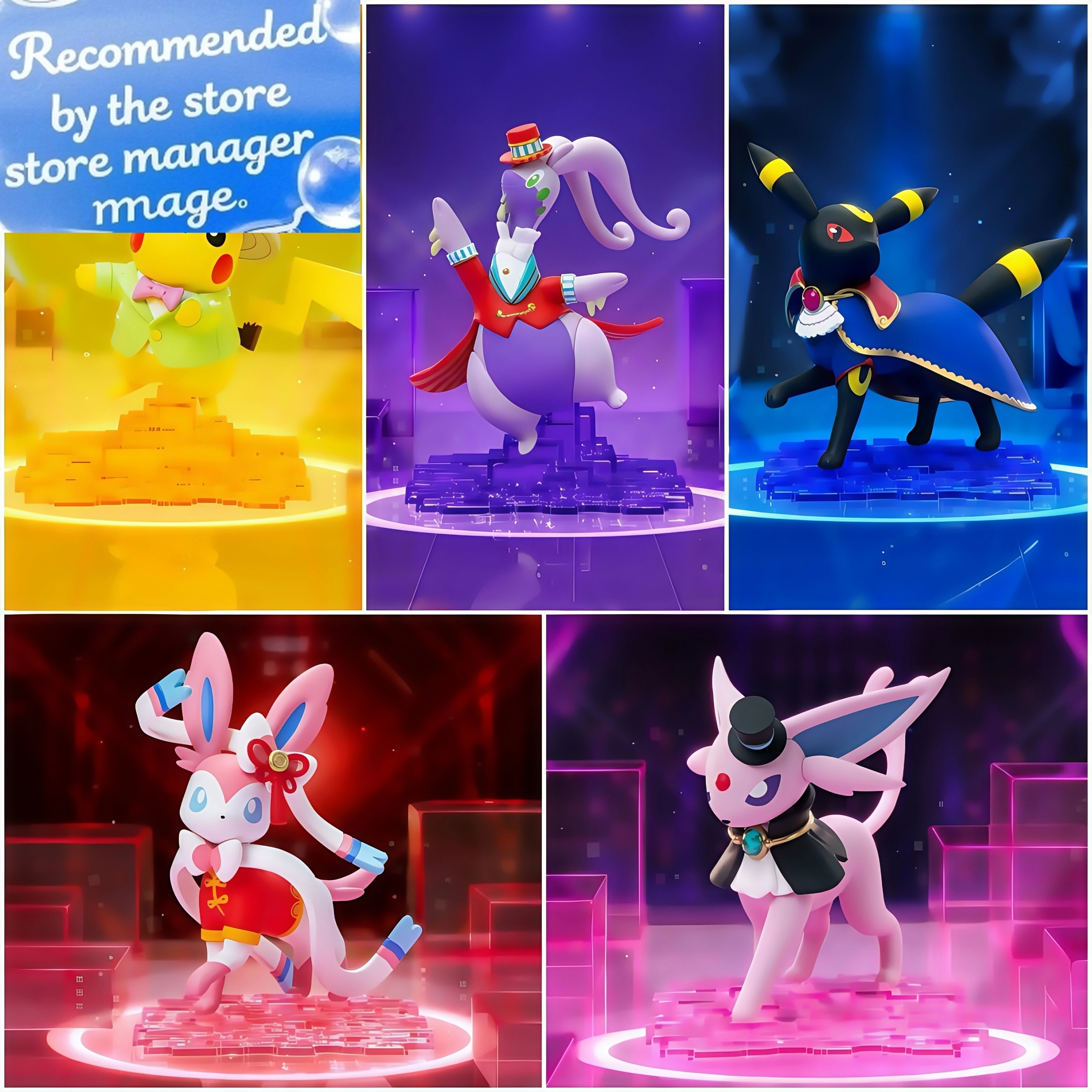 

Новый стиль, натуральная фигурка Pokémon UNITE, популярность Pikachu Sylveon Espeon Umbreon Goodra, аниме-модель, детская игрушка, гаражный комплект