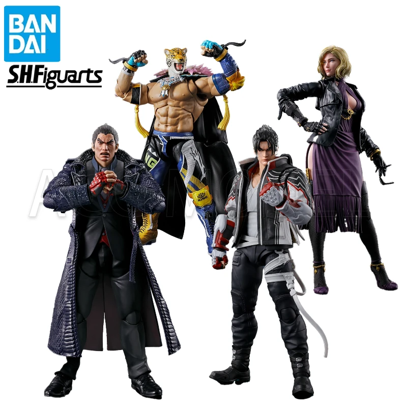 

BANDAI S.H.Figuarts TEKKEN 8 King Anger of The Beas NINA JIN KAZAMA KAZUYA MISHIMA Anime Action Model Collectible Toys Gift