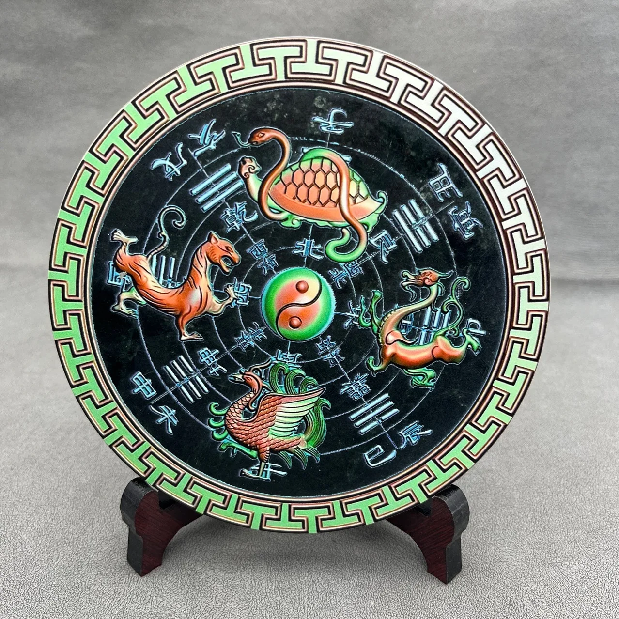 

Four Divine Beasts Safety Buckle Desktop Ornament Crafts Jade Gifts Exquisite Artworks
