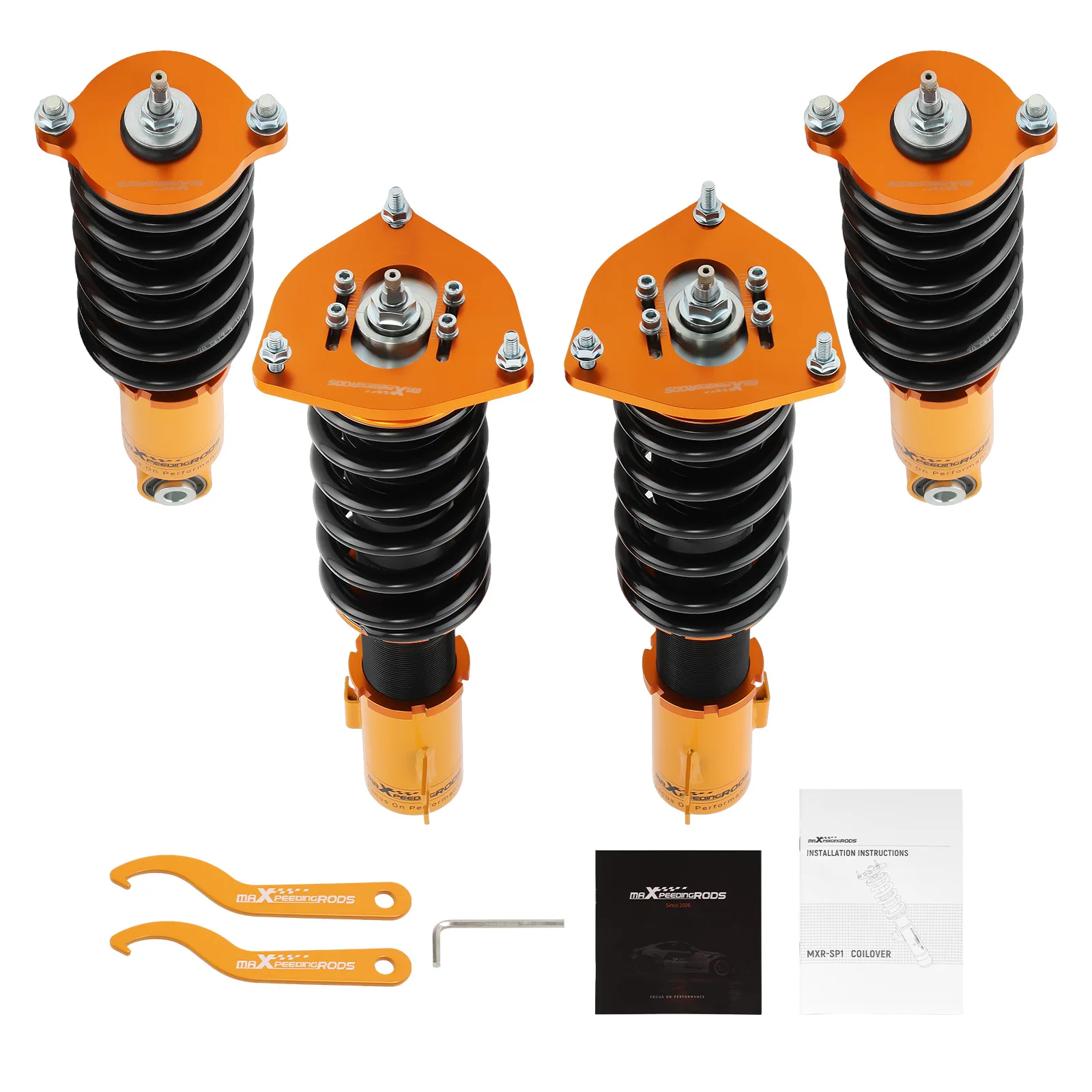 Damper Adj. CoilOvers Suspension Kit for Subaru Legacy 2000-2004 BE Shocks Coilovers Lowering Suspension