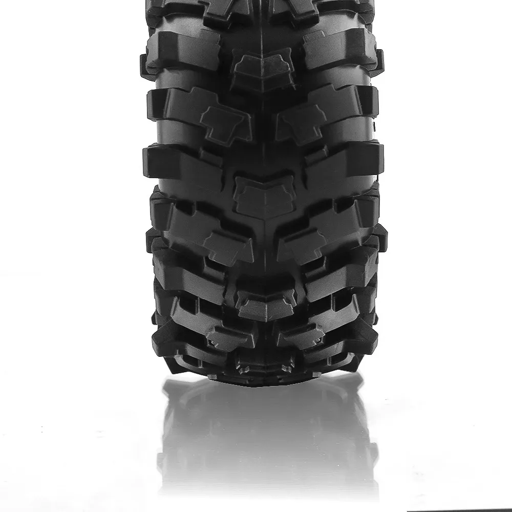 4PCS 1.9" Rubber Voodoo KLR Wheel Tires 118*45mm for 1:10 RC Crawler Axial SCX10 D90 TF2 MST Tamiya image 3