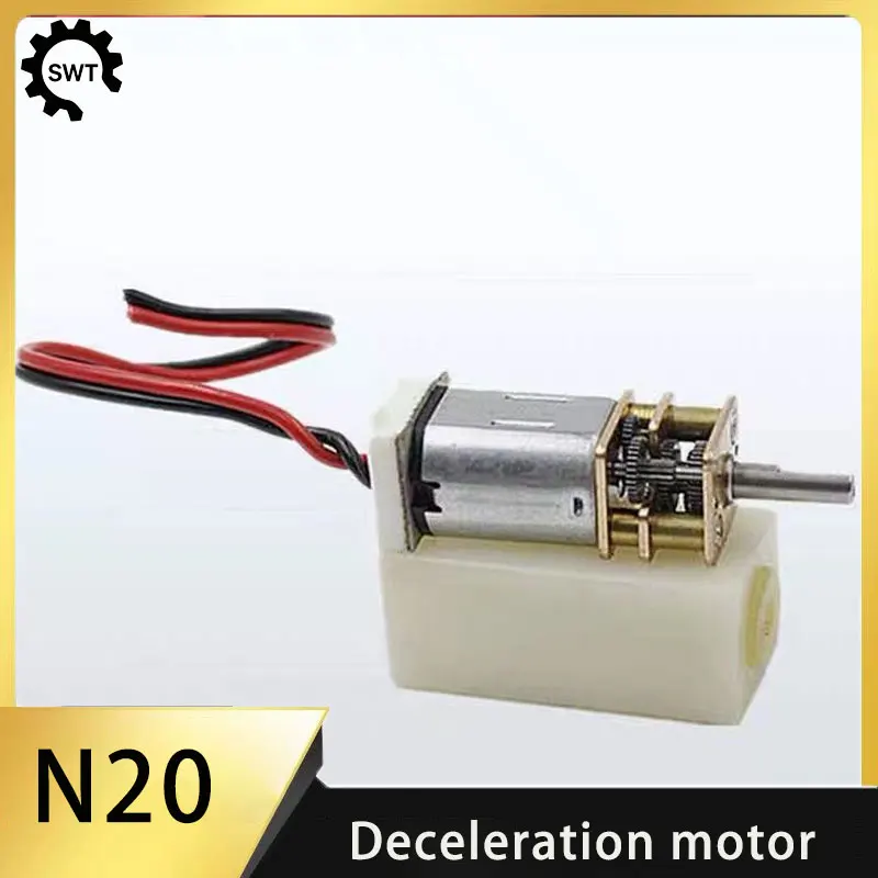 GA12-N20 Disassembled Micro DC Gear Motor 3V 5V 6V 9V Waterproof Housing All Metal Gearbox Low Speed High Torque Mini Reduction