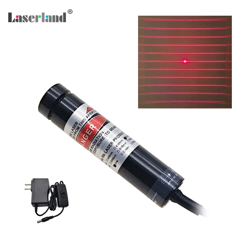 650nm الأحمر 11 خطوط صريف 3D مصدر الضوء الهيكلي DOE وحدة الليزر الحيود