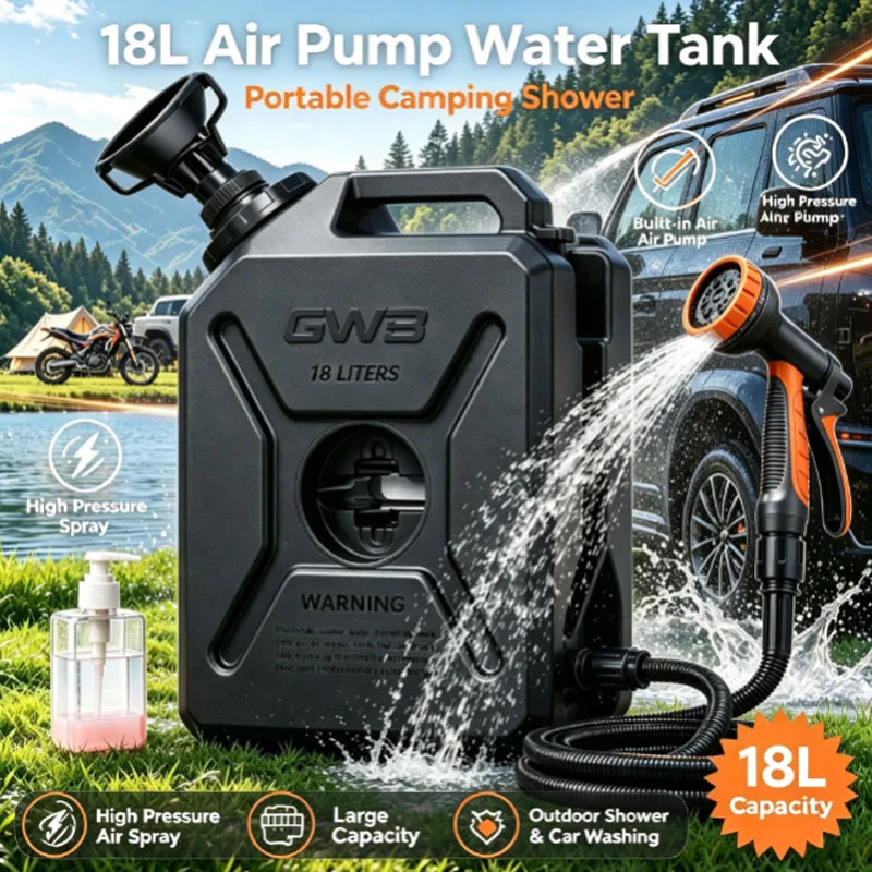 18L Food Grade Waters Can WATER Tank for Truck Trailer RV Car Camping Drinking Water Bucket Water Storage For Motorcycle Fans