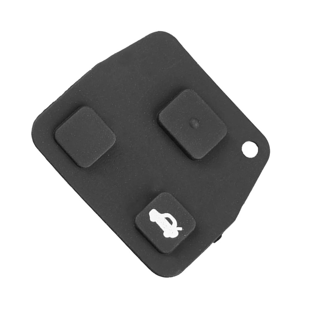 Remplacement du clavier de clé à distance de voiture en silicone, 3 boutons, caoutchouc noir, coque de protection pour Toyota Avensis Camry CorTrustty