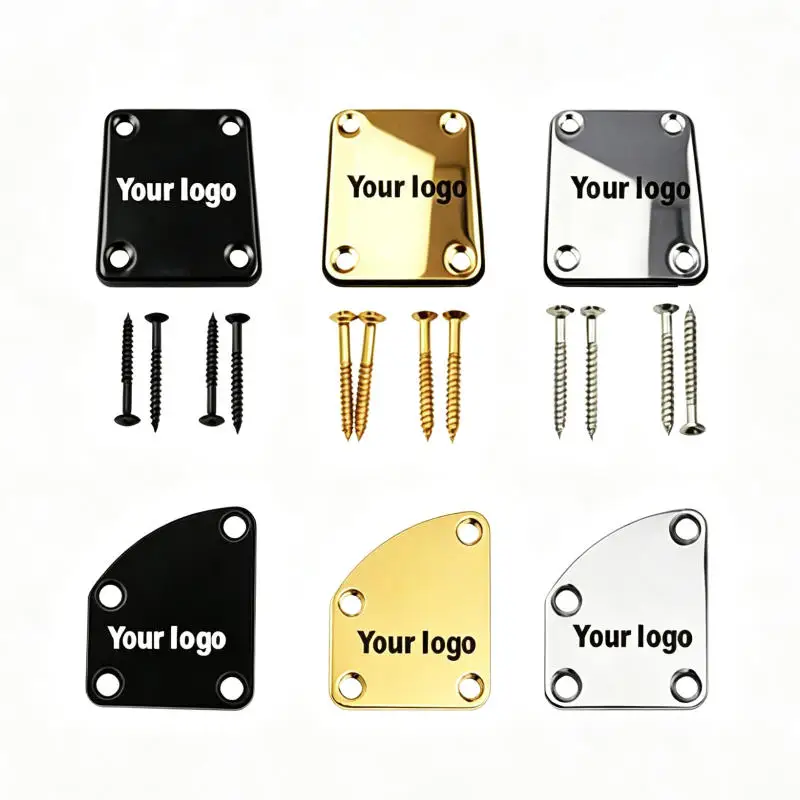 Electric Guitar Neck Plate Logo Custom Shop