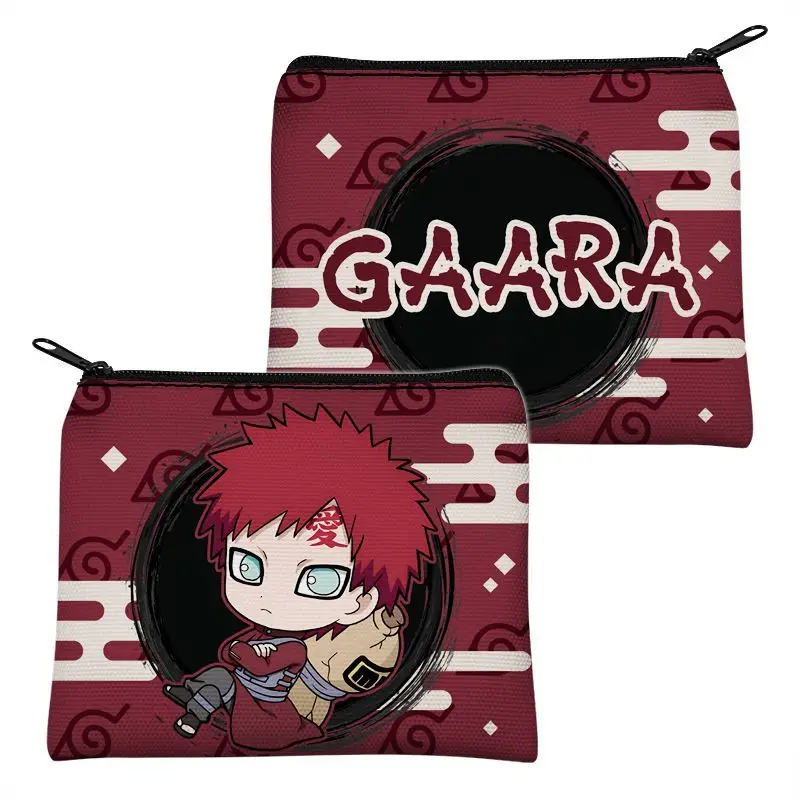 Naruto Sasuke Sakura Kakashi Gaara Itachi Anime Cosplay Canvas Zipper Coin Purse Card Wallet - Image 4