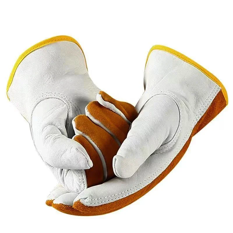 Sheepskin Gloves Riding Driving Motorcycle Golf Glove Work Leather Mens Working Men's Gloves