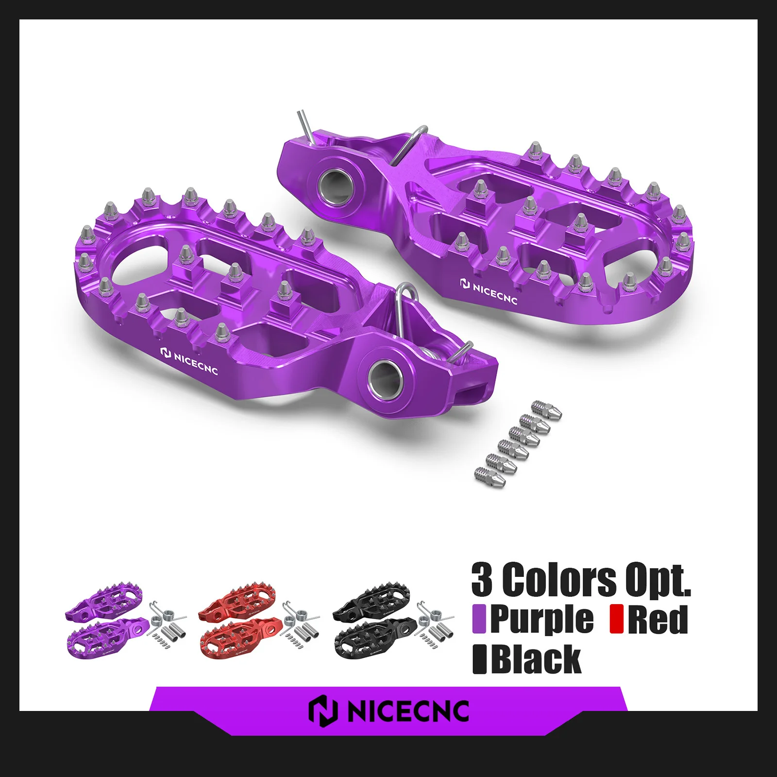 

For 2025 2024 Stark Varg EX MX Motorcycle Offset Foot Pegs Footrests Enlarged Stark Varg EX MX Accessories Electric Dirt Bike