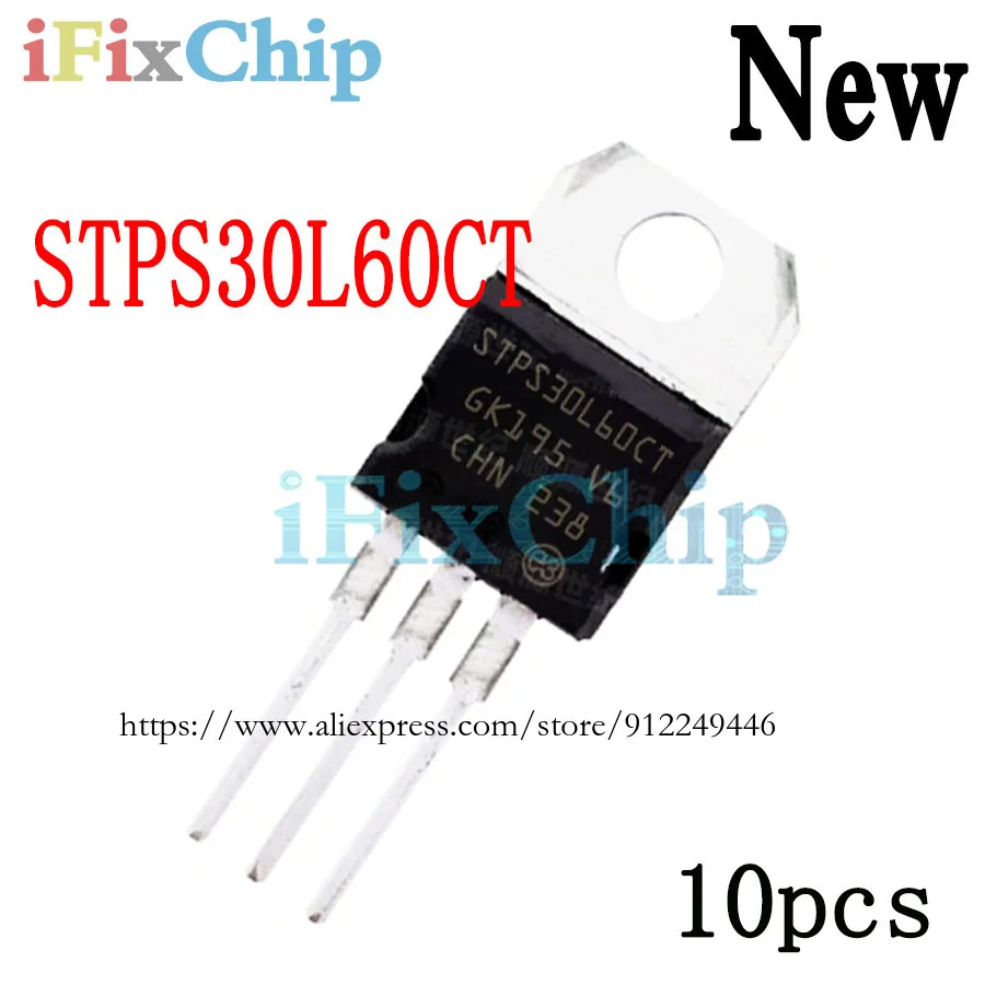 10 шт. новый STPS30L60CT TO-220 60 В 30 А