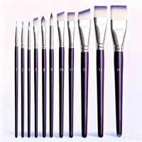 Professional Painting Brush Set Multi‑Size Nylon Brushes for Art Painting Facial Body Art & Artistic Makeup Design
