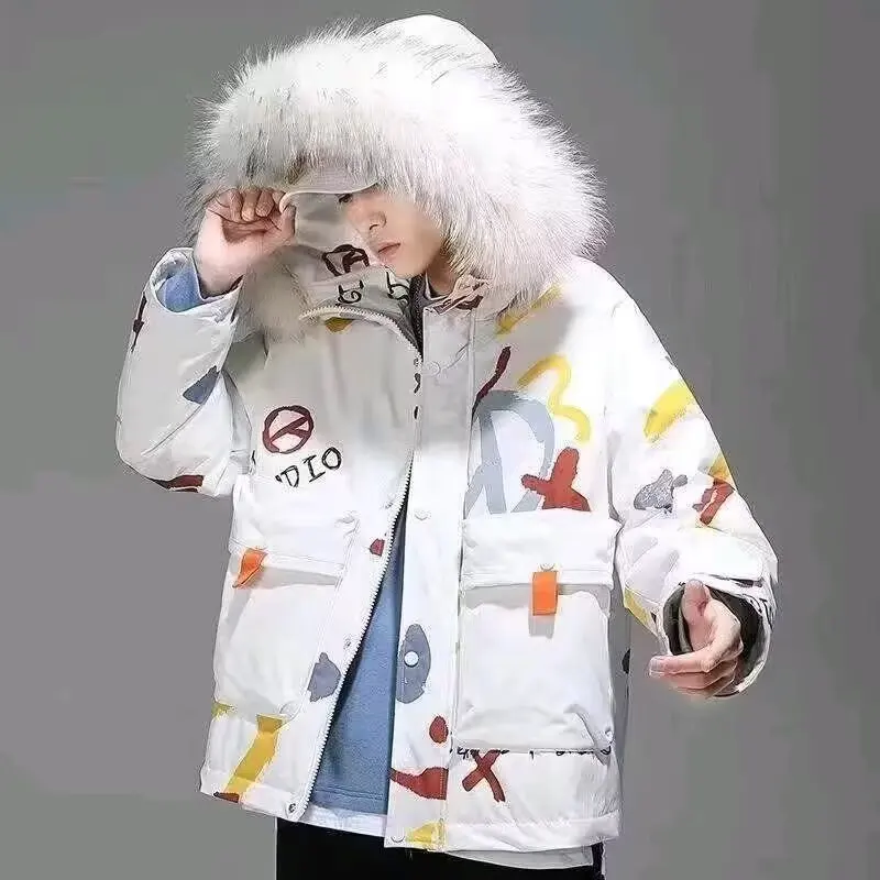 

Winter Cotton Clothes Thickened Warm Bread Clothing Sports Leisure Coat Hooded Loose Models Jacket