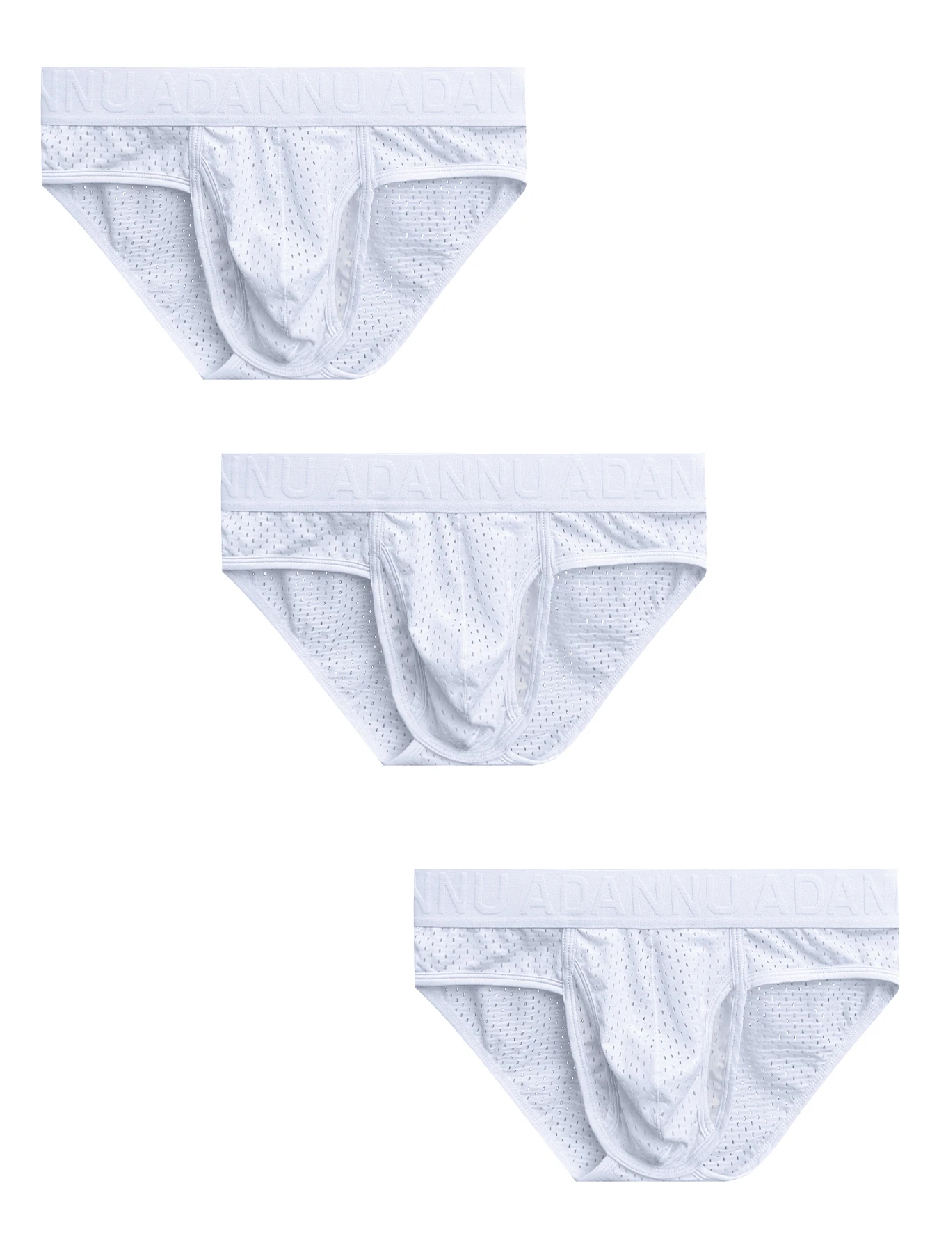 

2 шт. разноцветные нейлоновые сексуальные трусы для мужчин с низкой посадкой, антибактериальные, летние, тонкие, сетчатые, дышащие шорты, мужское нижнее белье