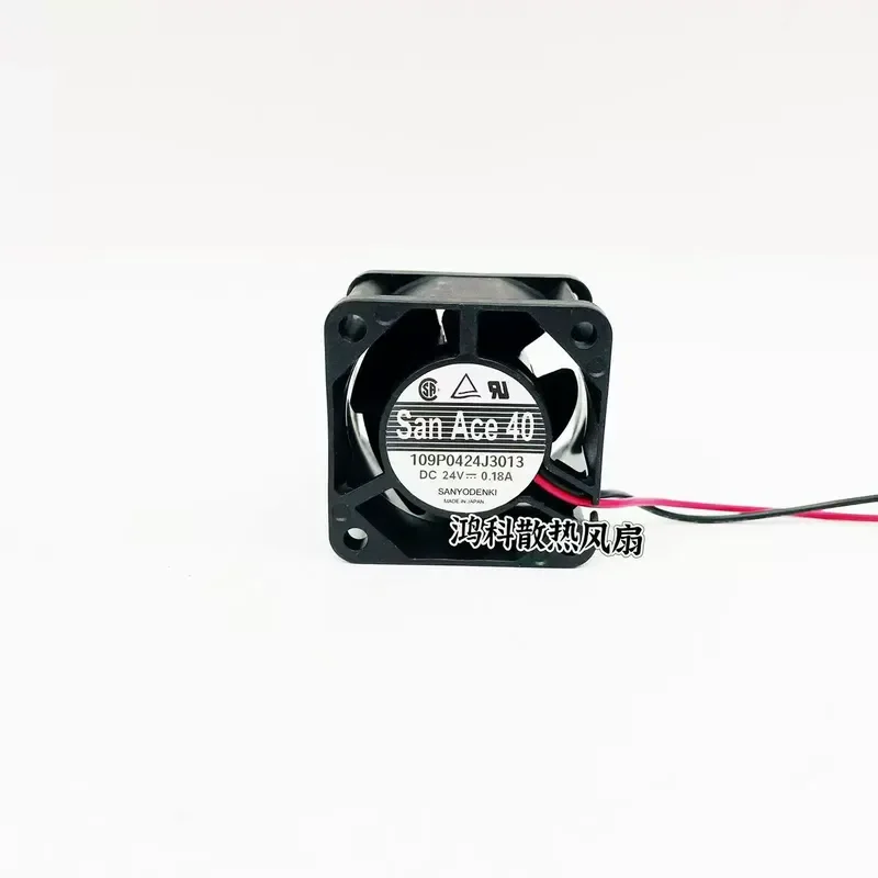 for SanAce40 109P0424J3013 24V 0.18A 40mm 4cm Two Wire Inverter Cooling Fan 4028