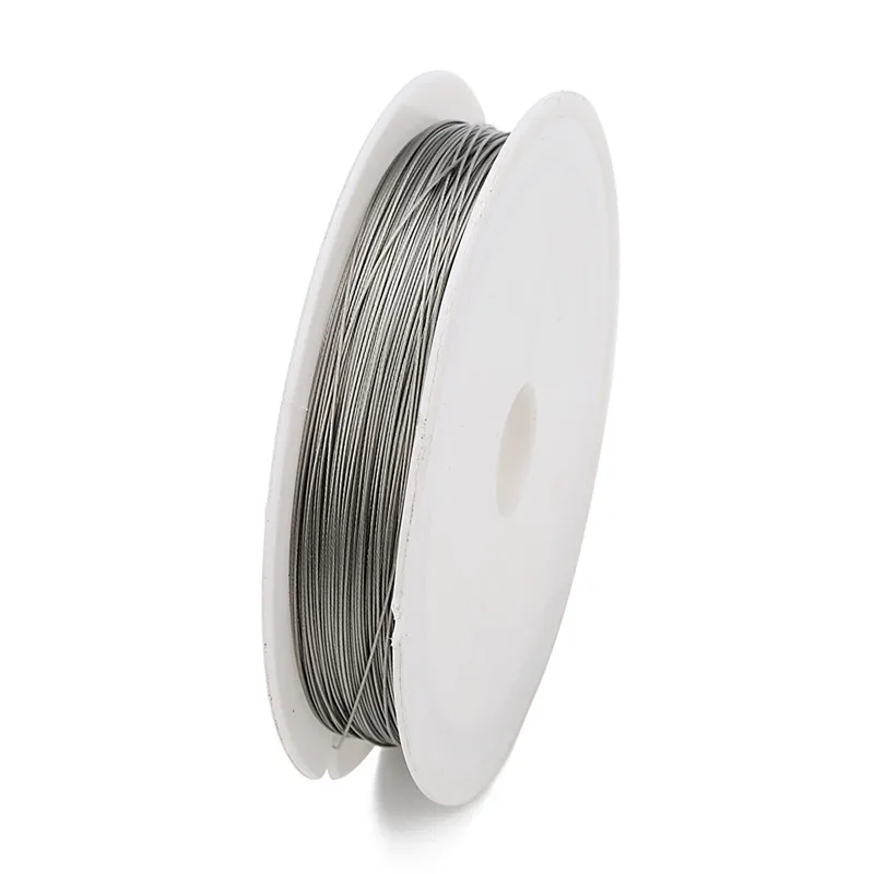 

1 Roll/lots 0.3/0.45/0.5/0.6mm Resistant Strong Line Stainless Steel Wire Tiger Tail Beading Wire For Jewelry Making Finding