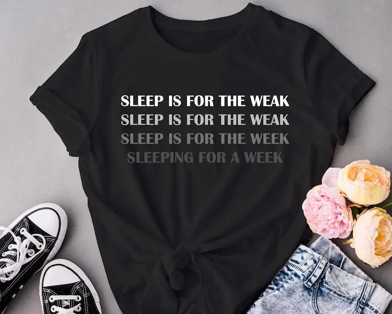 Sleep is for the weak Funny Meme Unisex Softstyle T-Shirt