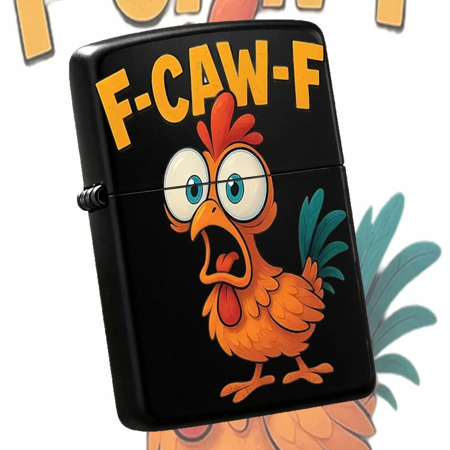 Cartoon F-Caw-F Screaming Chicken Lighter Cute Funny Rooster Pattern Portable Igniter For Daily Multi-Scene Use Ideal Novelty Fun Playful Surprise Gift For Friends Family A Humorous And Interesting Lighter