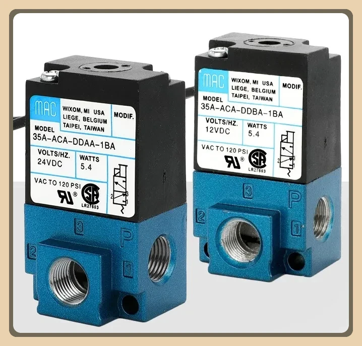 MAC 3 Port Electronic Boost Control Solenoid Valve 35A-ACA-DDBA-1BA 35A-ACA-DDFA-1BA 35A-ACA-DDAA-1BA With Brass