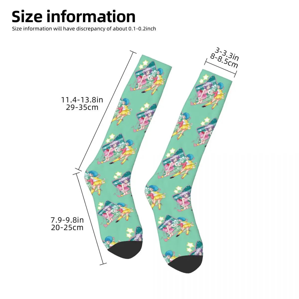 Chaussettes miroir mami crémeuses pour hommes et femmes, bas Harajuku, chaussettes longues toutes saisons, accessoires pour cadeau d'anniversaire, haute qualité