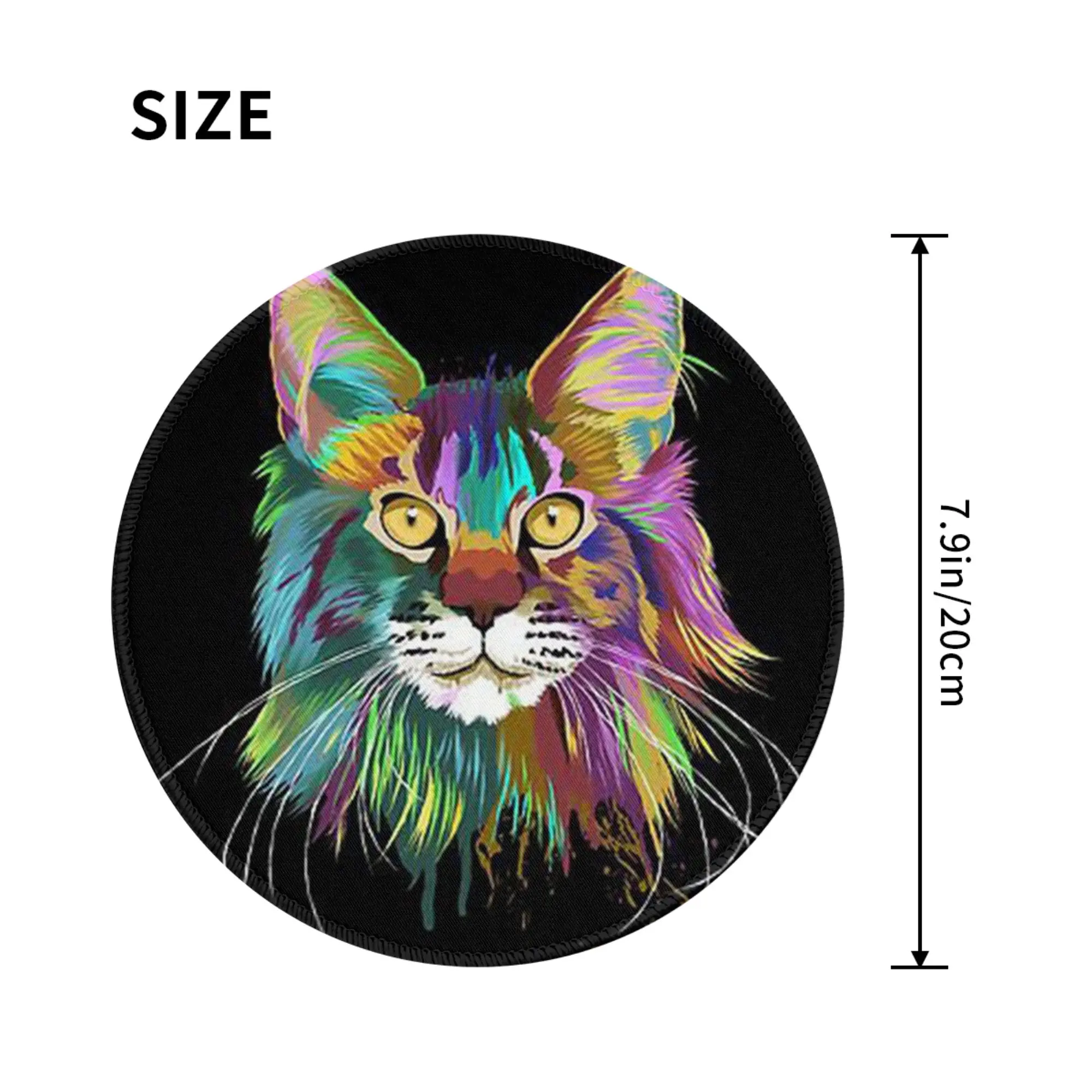 Splash Maine coon Cat Mouse Pad Computer Keyboard Mouse Mat Gaming PC Laptop Desk Mat Office Accessories Table Mats