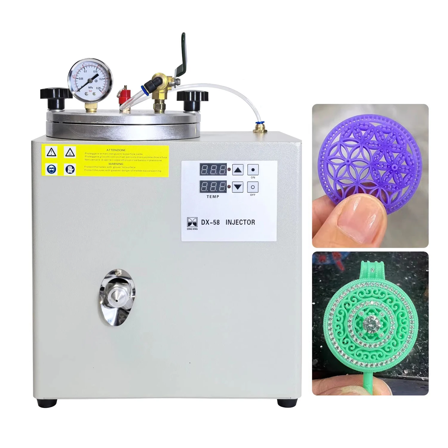 Jewelry Making Machine Air Compressor Build in Wax Injector Casting Machine Mini Wax In jec tion Machine