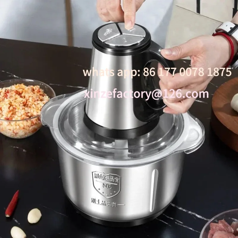 

Customizable 5L stainless steel multifunctional crusher, used for crushing and cutting - very suitable for crushing vegetables.