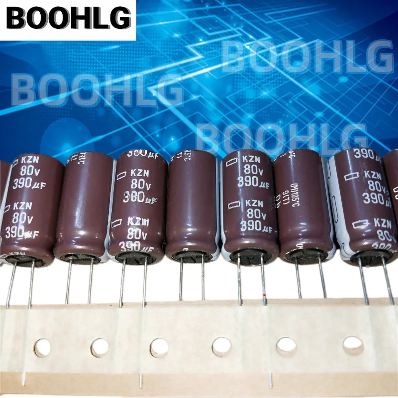 5PCS KZN High Frequency Low ESR Capacitor 80V 390UF 12.5X25 Replace 80V 330UF
