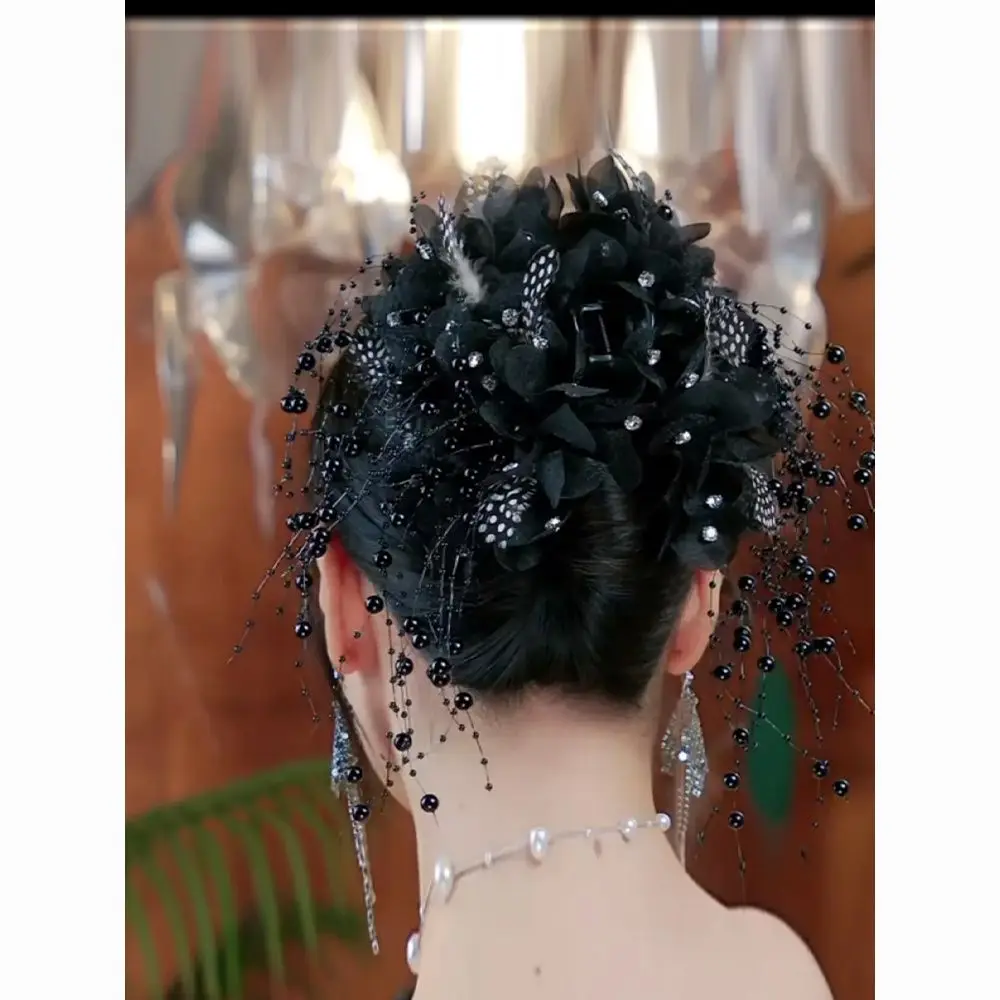 Französisch Stil Blume Quasten Haarnadeln Haar Clip für Frauen Dame Haar Styling Werkzeuge Haar Klaue Weibliche Neue Kopfbedeckungen Zubehör – Detail 7
