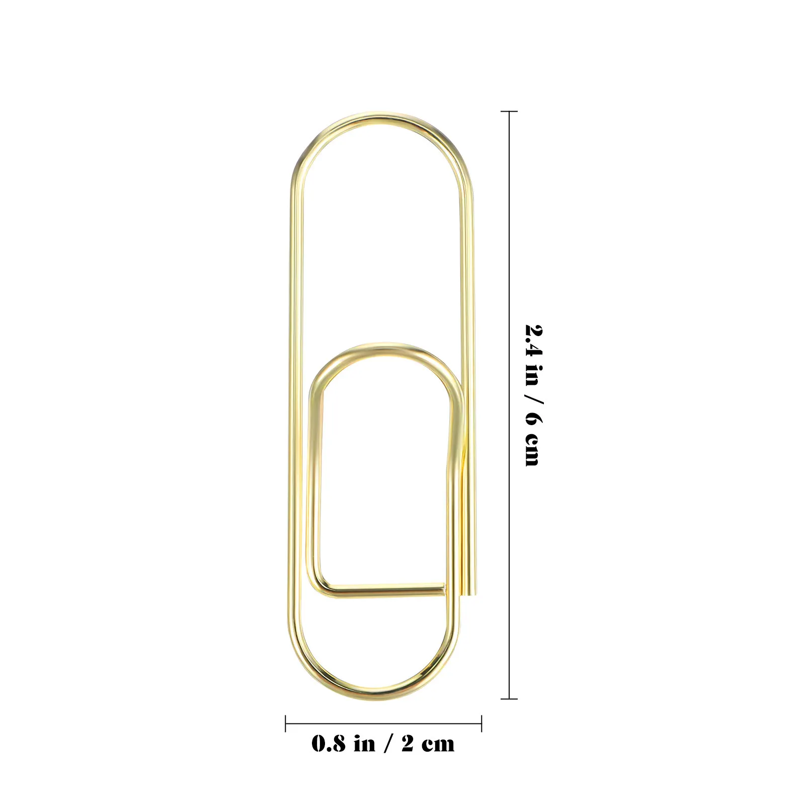 20Pcs Metal Pen Clip Paperclip Holder for Notebook Journal Clipboard Office School Organizer Strong Secure Portable