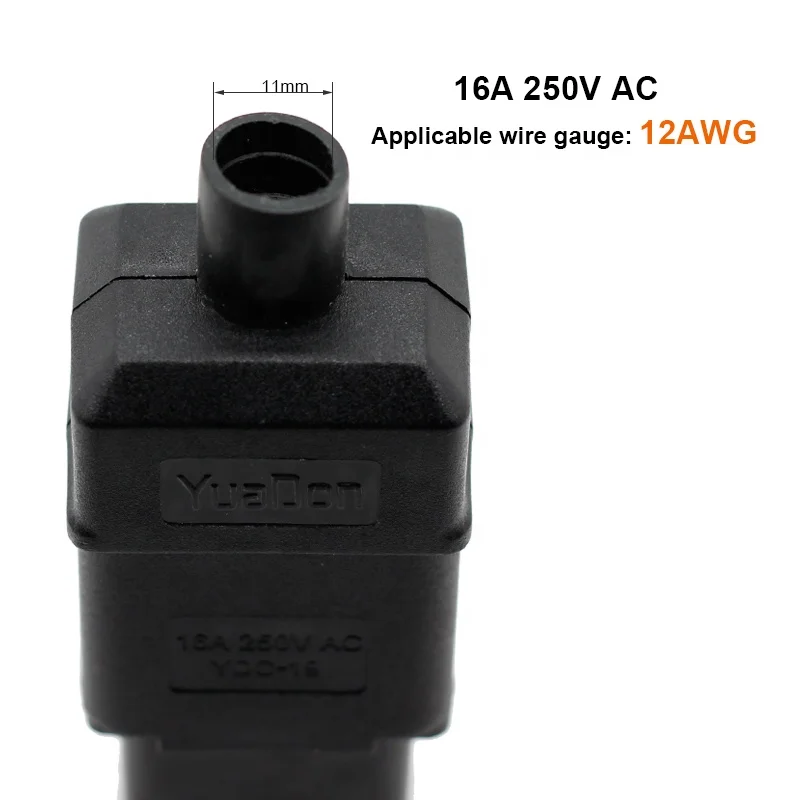 AC 250V 16A 20A IEC 320 C19 Female Power Adapter Inlet Socket Connector