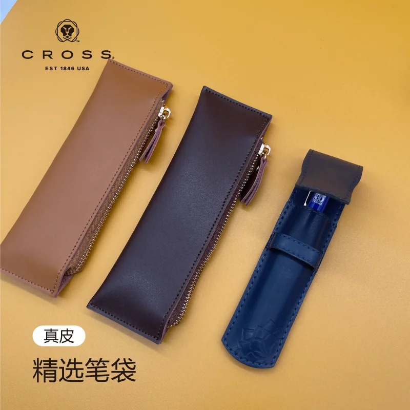 Cross/Kaoshi Pencil Bag Student Stationery Box Stationery Bag Large Capacity Canvas Simple Ins High Value