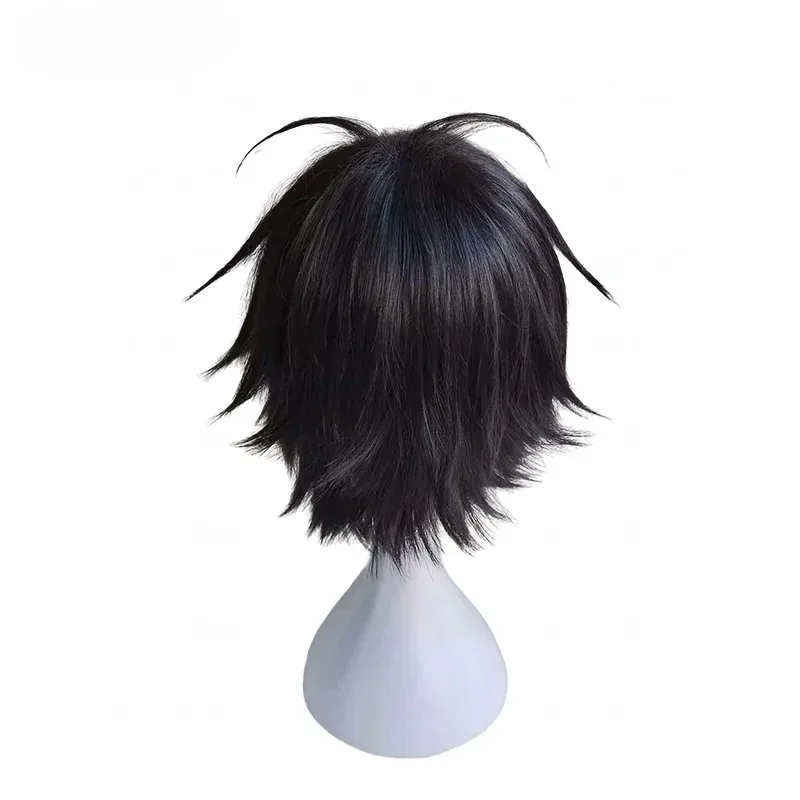 

AIAI 2025Anime Monkey D. Luffy Short Black Cosplay Wig Heat Resistant Synthetic Hair Wigs