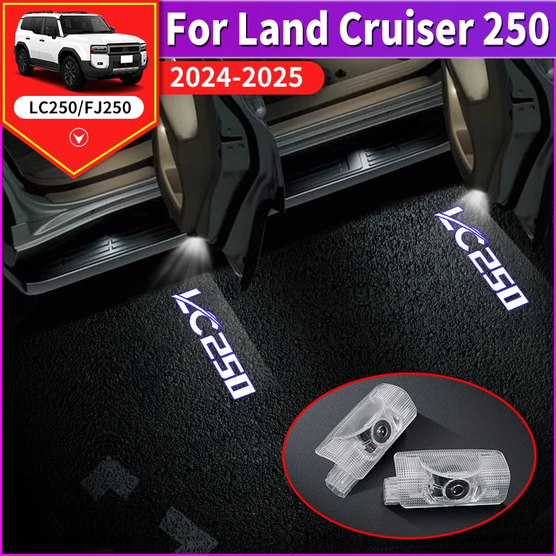 

Для 2024 2025 Toyota Land Cruiser 250 Prado LC250 First Edition 1958 года, дверная лампа приветствия, модификация, аксессуары для обновления интерьера