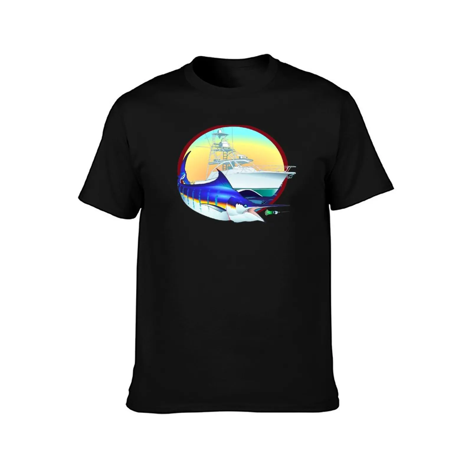 Marlin Boat Lure T-Shirt plus size clothes graphic tee shirt vintage t shirts mens graphic t-shirts hip hop