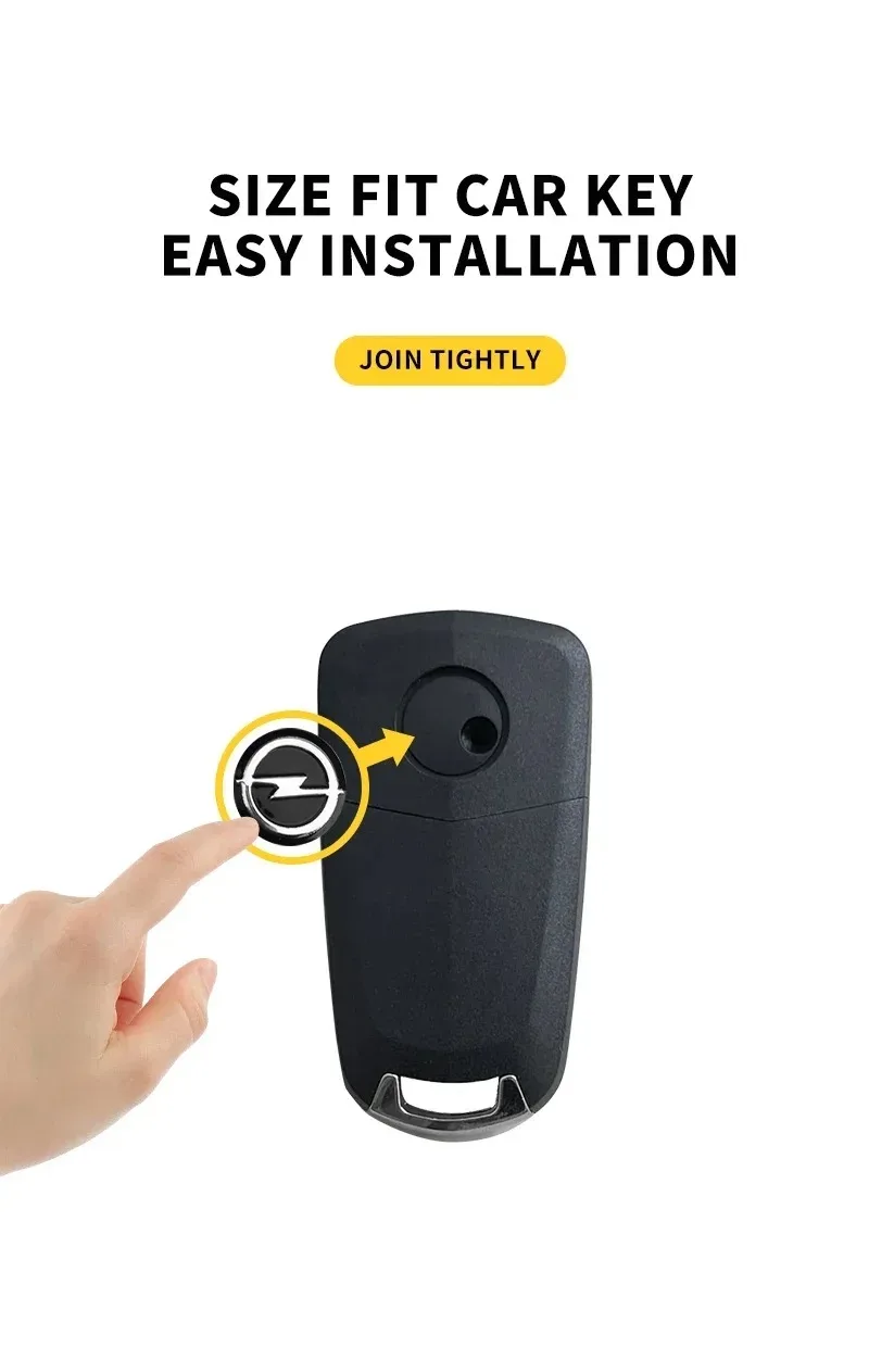 

5 шт., наклейка с эмблемой дистанционного ключа автомобиля, алюминиевые ключи, декоративная наклейка, подходит для Opel Astra Antara ‌ Rocks-e Mokka Corsa Insignia Vivaro