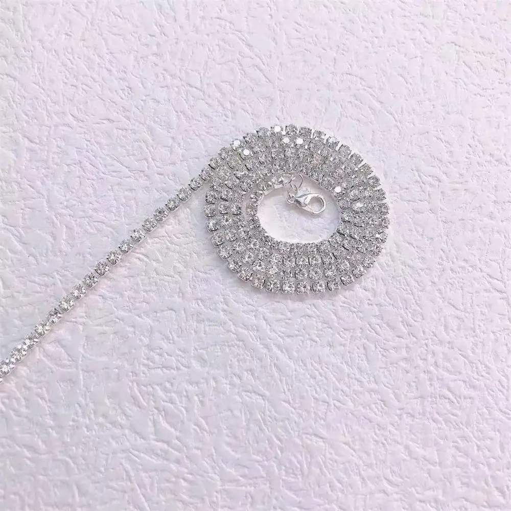 Forcine per capelli con strass pieni per le donne accessori per capelli in cristallo con nappe lunghe mollette per capelli lucide gioielli per