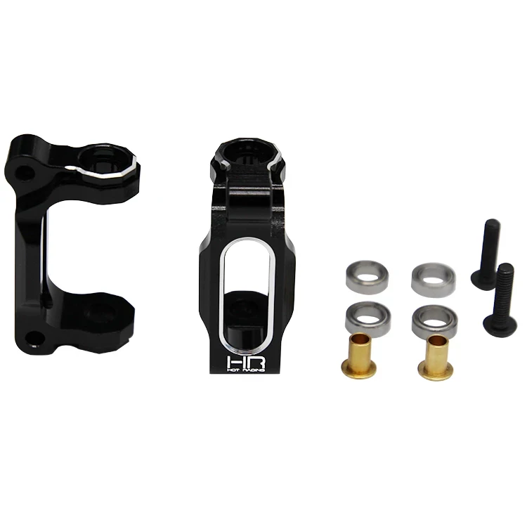 HOT RACING Tamiya G6-01 GF-01 WR-02 M03 M04 TL01 CNC Aluminum C-Hub Caster Blocks Black TKH1901 Hop-up