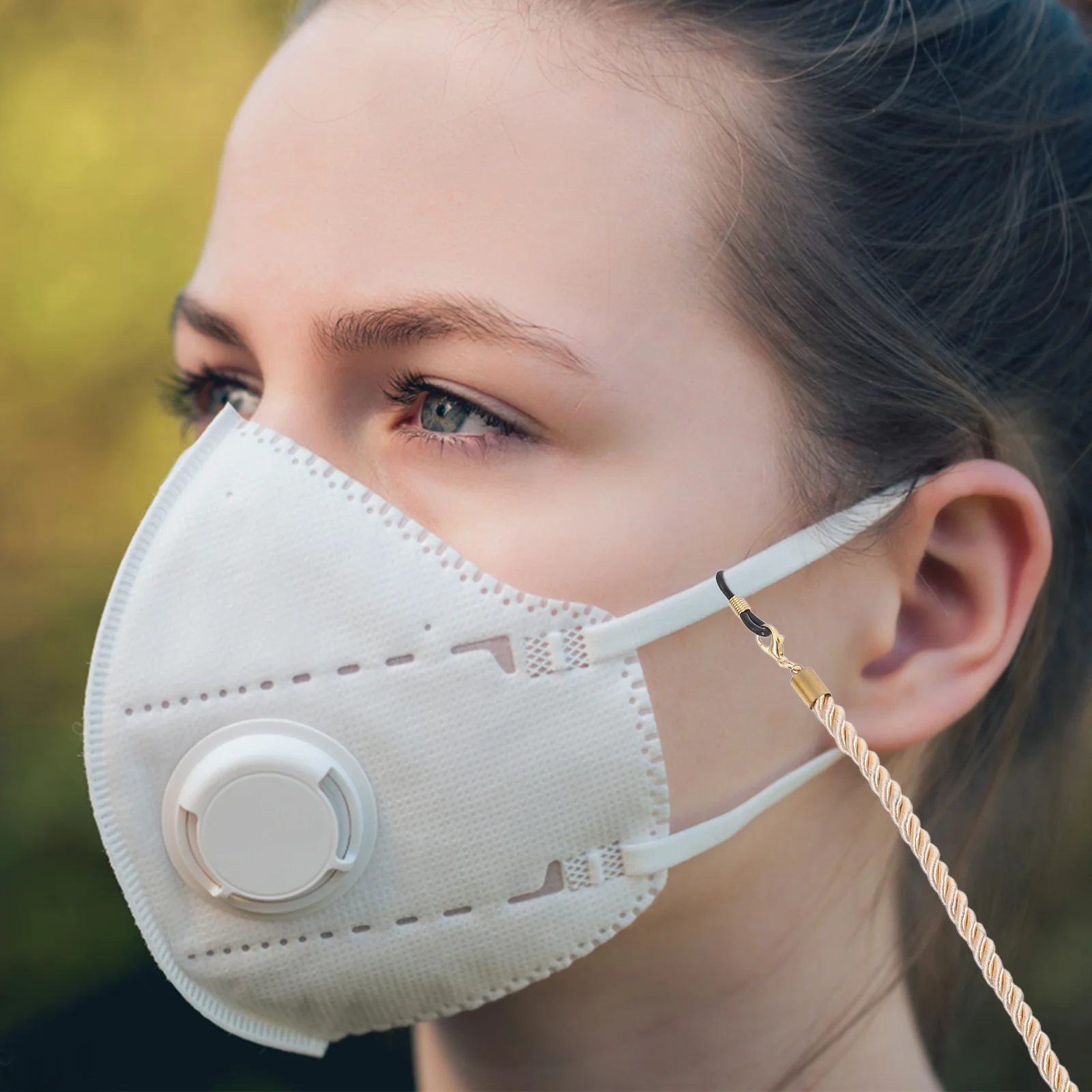 Cadena para gafas, cordón trenzado multifuncional para gafas, correa para el cuello para gafas de sol, soporte para gafas, accesorio de cordón antideslizante