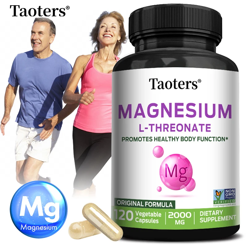 

Magnesium L-Threonate, Brain Magnesium for Memory, Focus, Sleep, Anxiety and Cognitive Support | Vegan, Non-GMO, Gluten-Free