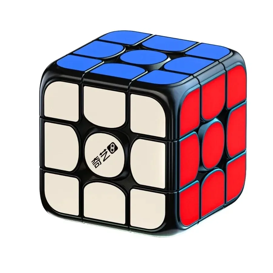 QiYi AI Smart Magic Cube Cube 3x3 Black Stickerless Speed Cube Education Learnning AI Cubo Magico Professional  Puzzle Toy