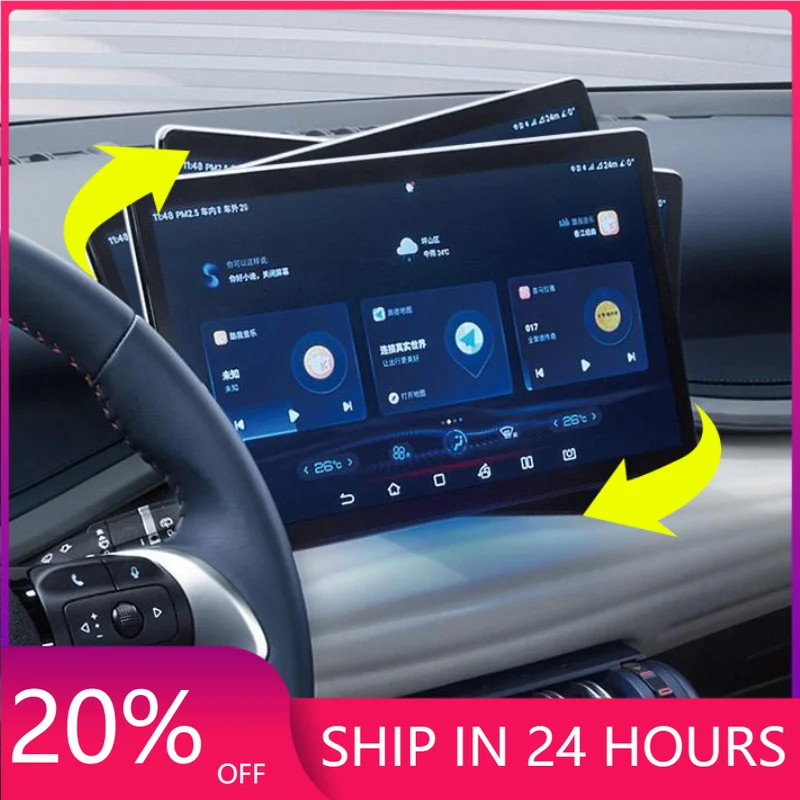 NEW1 For BYD Atto 3 Yuan Plus Dolphin Seal Song Plus Han GPS Stand Navigation Rotating Holder Swivel Mount Central Screen Displa