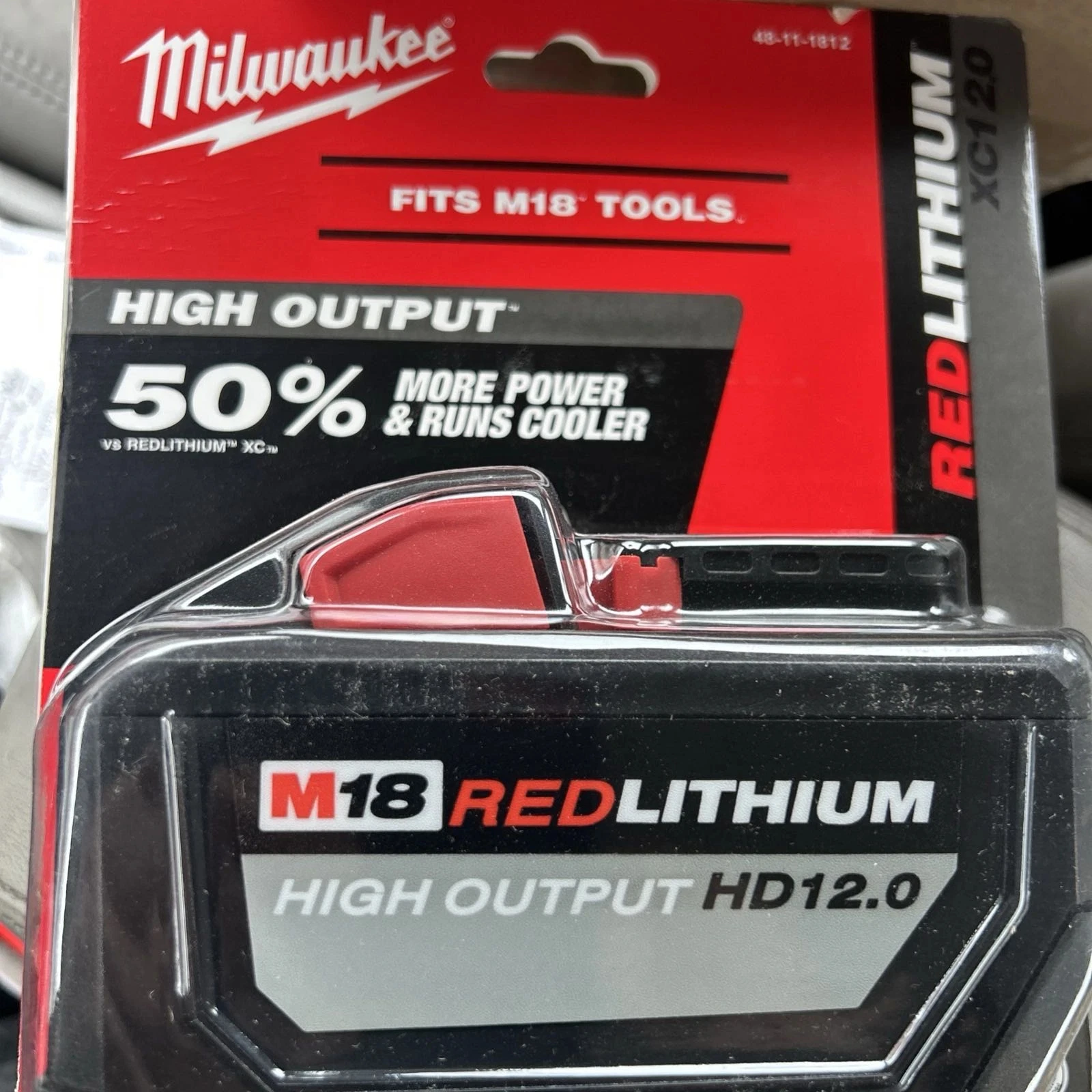 

Milwaukee 48-11-1812 M18 RedLithium High Output HD 12.0 Battery 2Pack Genuine