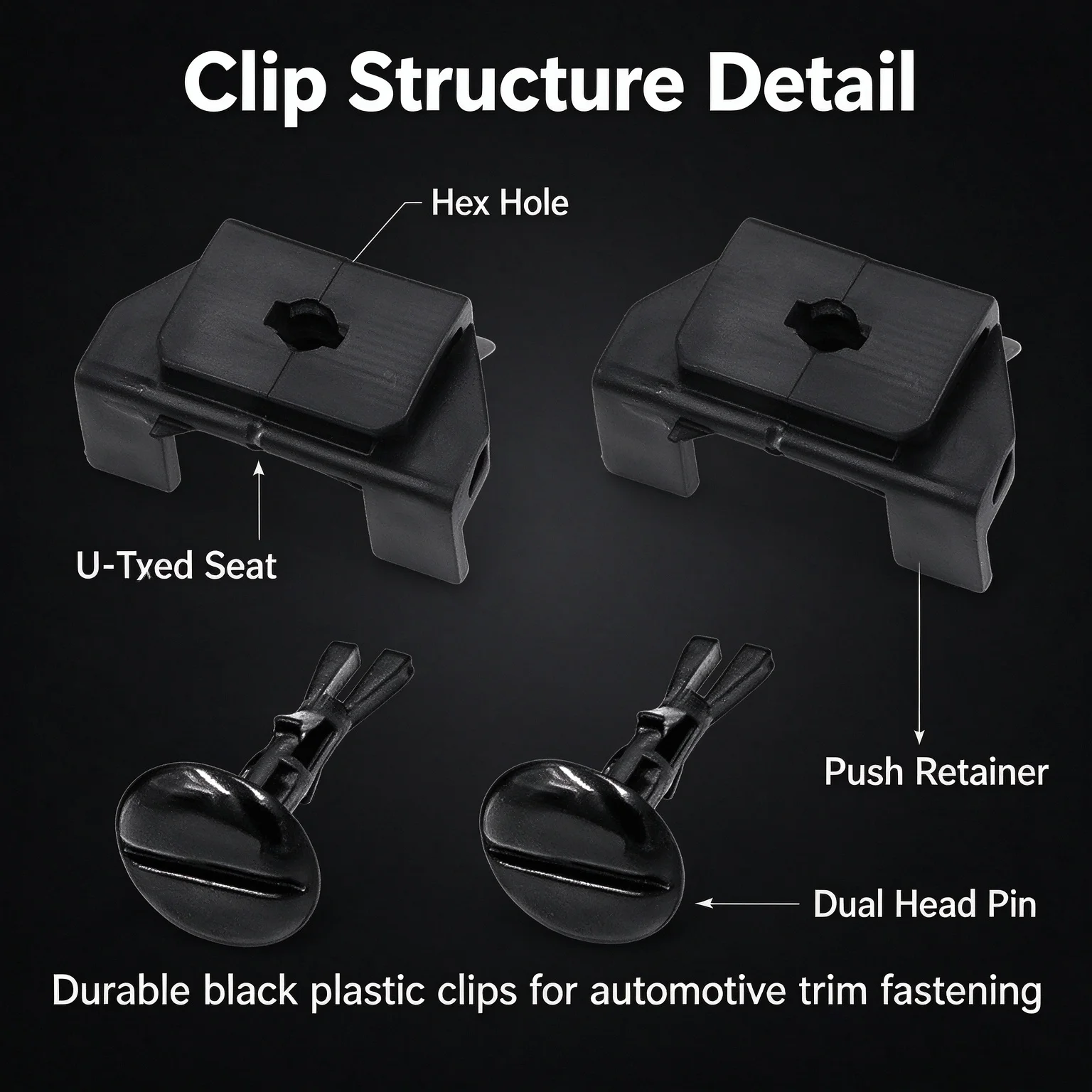 Car Front Fender Bumper Cover Clip Kit 4PCS for Toyota Lexus 4Runner Corolla Camry Mudguard Fastener 53879-58010 47749-58010