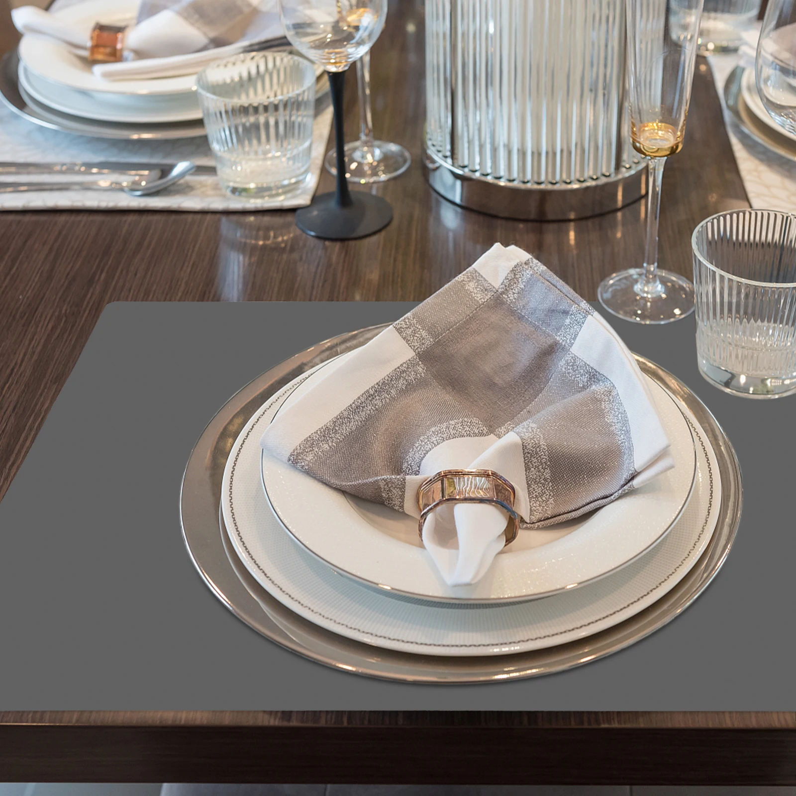 

Large Silicone Table Mat Heat Resistant Non-Slip Countertop Protector For Dining Kitchen Restaurant Home Party Reusable