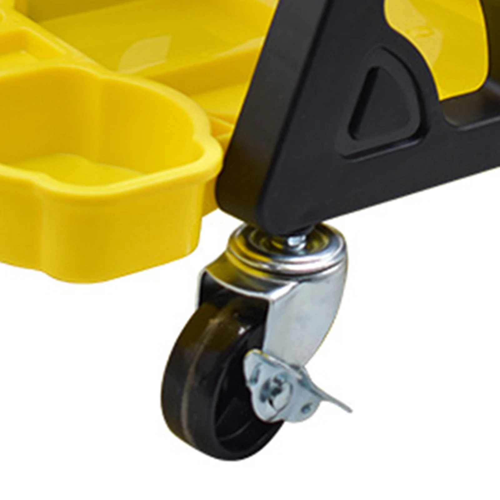 Car Detailing Stool Chair Mechanic Stool with Storage Holder for Car Repair Red